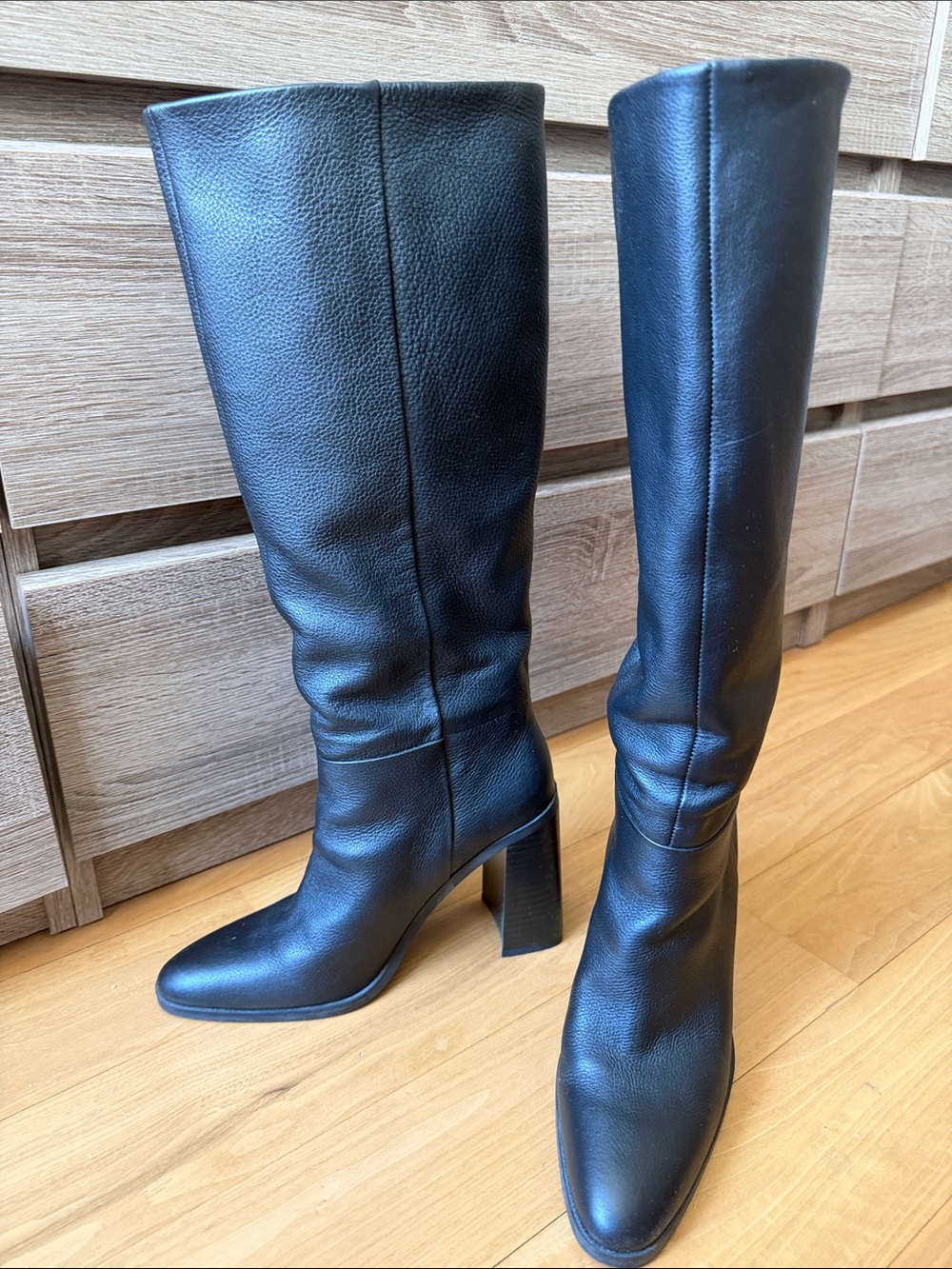 Mango Tall Black Boots